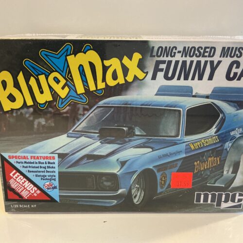 Blue max long nosed mustang funny car