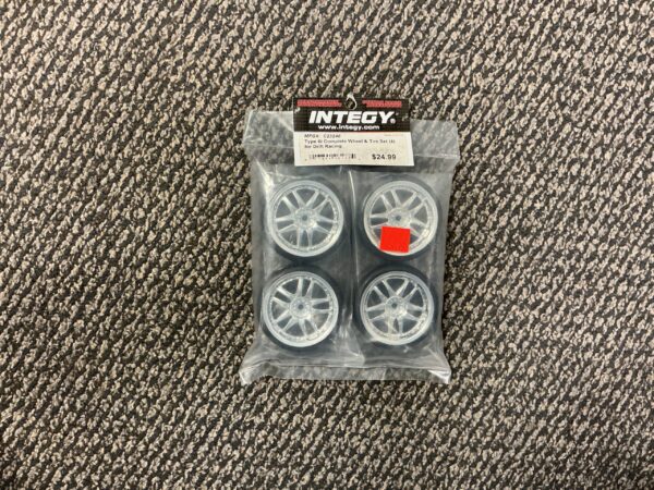 Type 3 complete wheel and tire set for drift racing