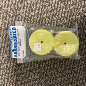 2wd front wheel 2.2” 12mm hex yellow