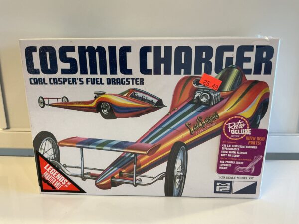 Cosmic charger Carl Casper’s fuel dragster