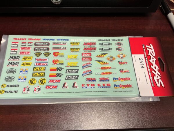 Decals race sponsor
